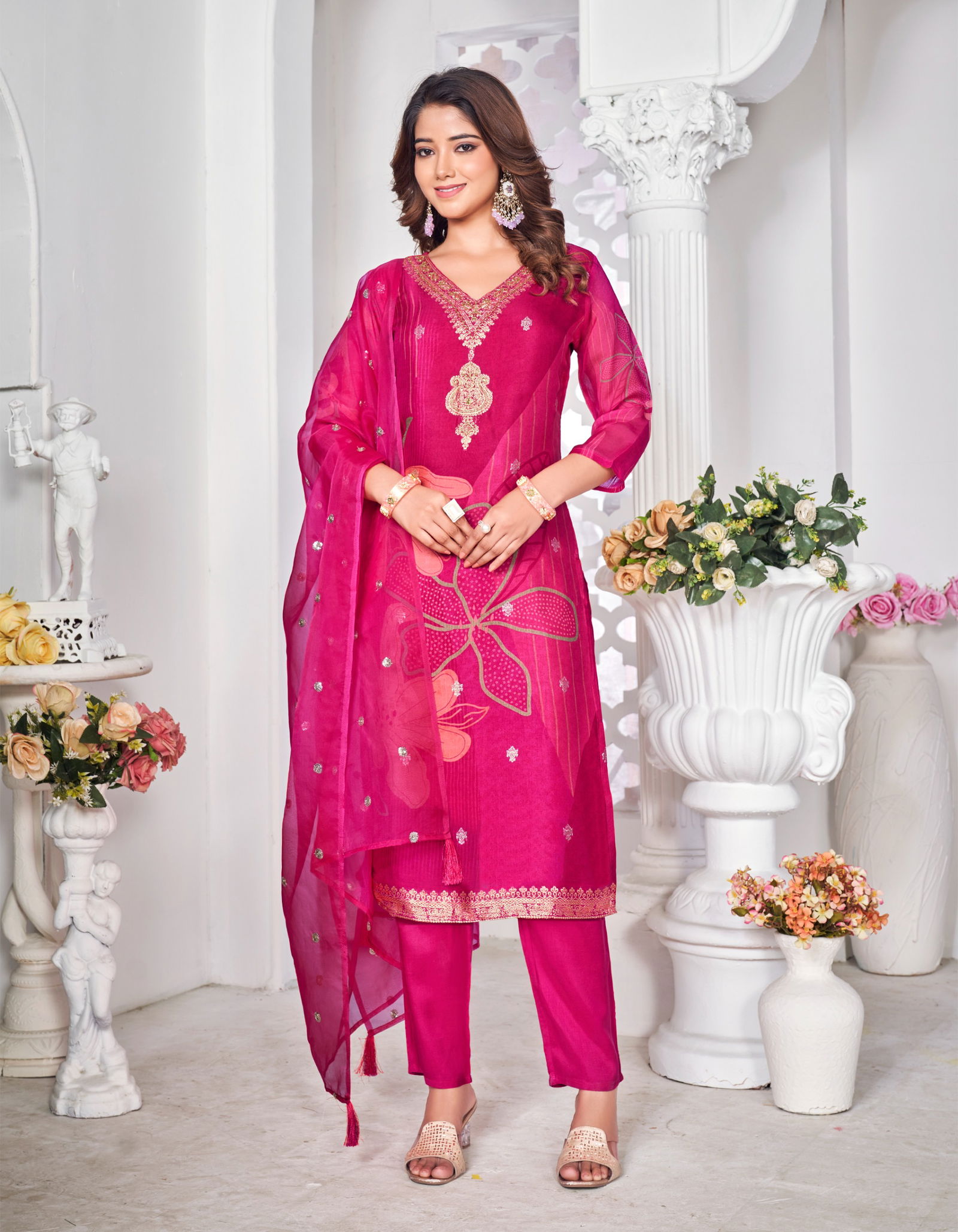 Gulnaz Vol 1 By Radhika Organza Silk Kutris With Bottom Dupatta Wholesale Online